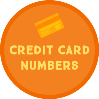 Credit card numbers